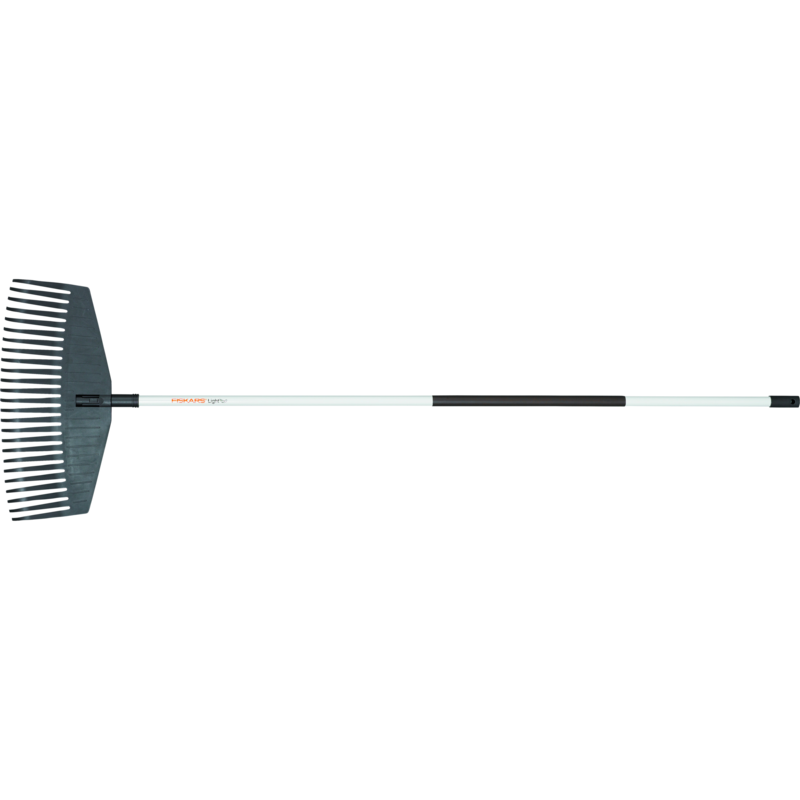 Fiskars Light Laubbesen Besen, schwarz/weiß, 51cm
