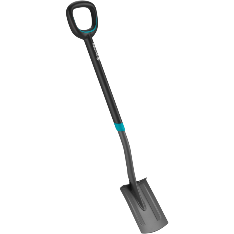 GARDENA ErgoLine Damen-Spaten, grau/türkis, Länge 113cm