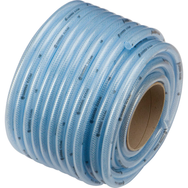 GARDENA Transparent-Schlauch mit Gewebe 9 x 3mm, transparent, 40 Meter