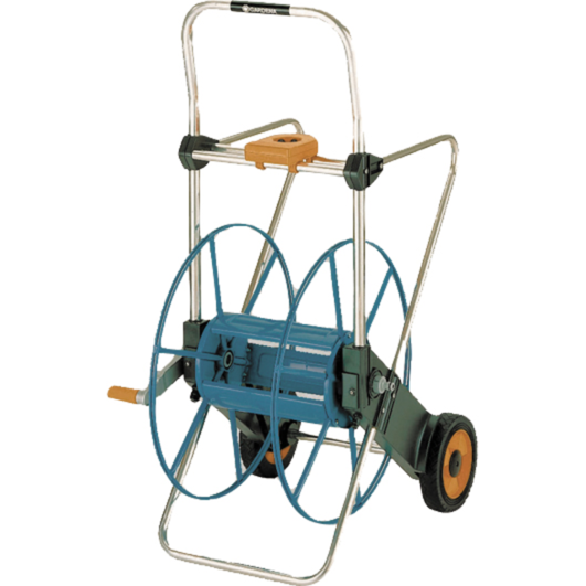 GARDENA Metall-Schlauchwagen 100, grau/türkis
