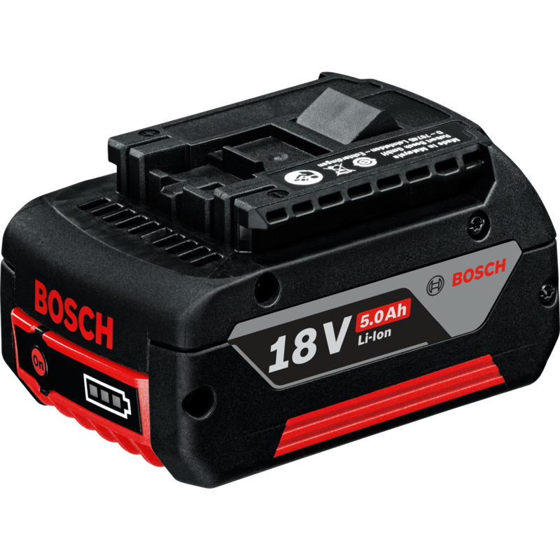 Bosch Professional PRO Akku GBA 18V 5.0Ah Professional, schwarz/rot, AMPShare, Gebraucht
