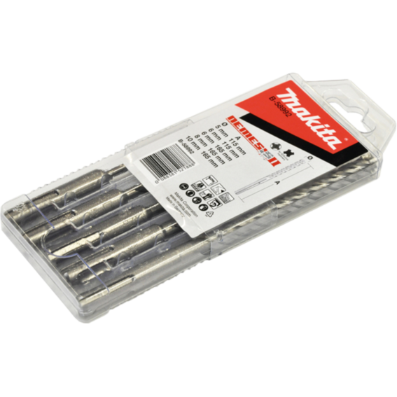 Makita NEMESIS 2 SDS+ Hammerbohrer-Satz B-58992 Bohrer-Satz, silber, 5-teilig