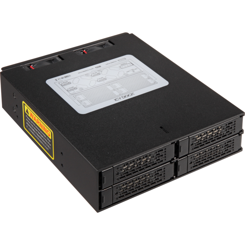 Icy Dock MB994SP-4SB-1 Wechselrahmen, schwarz