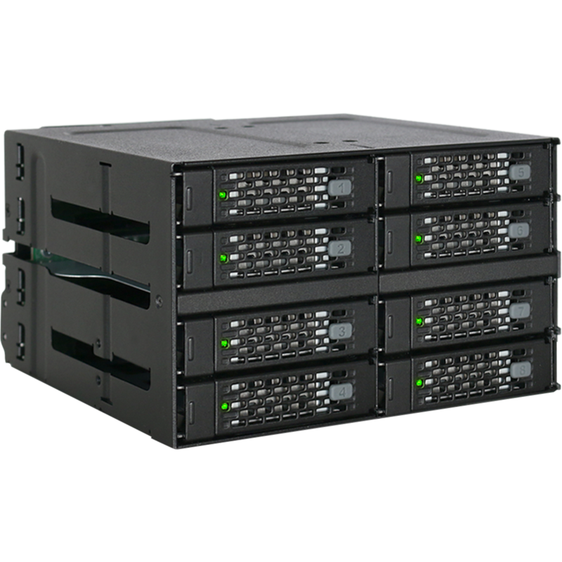 Icy Dock ToughArmor MB508SP-B Wechselrahmen, schwarz