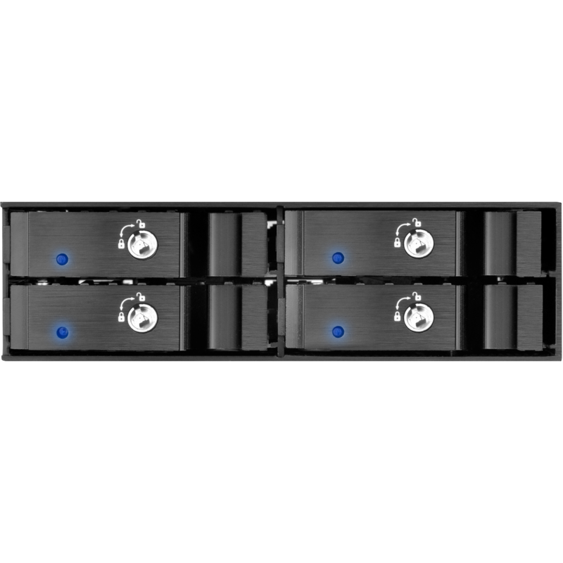 SilverStone SST-FS204B Wechselrahmen, schwarz