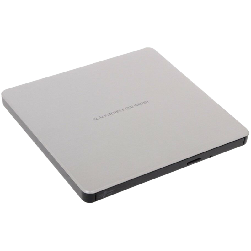 Hitachi-LG Data Storage GP60NS60 SLIM externer DVD-Brenner, silber, extern, USB