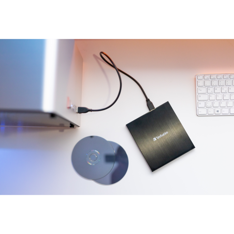 Verbatim External Slimline USB 3.0-Blu-ray-Brenner externer Blu-ray-Brenner, Gebraucht