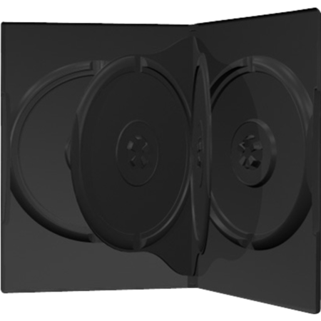 MediaRange 4er-DVD-Box black (50 Stück) Schutzhülle, schwarz