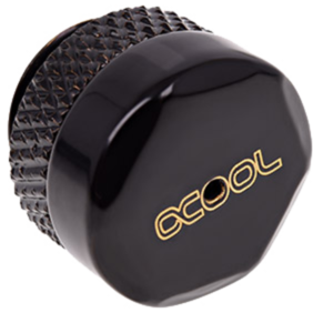 Alphacool Eiszapfen Überdruckventil G1/4 - Deep Black Ventil, schwarz