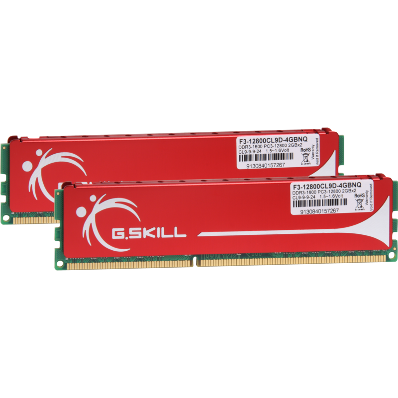 G.Skill DIMM 4 GB DDR3-1600 (2x 2 GB) Dual-Kit Arbeitsspeicher