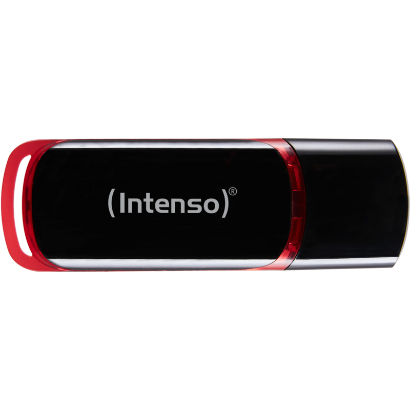 Intenso Business Line 64 GB USB 2.0 USB-Stick, schwarz/rot, 3511490