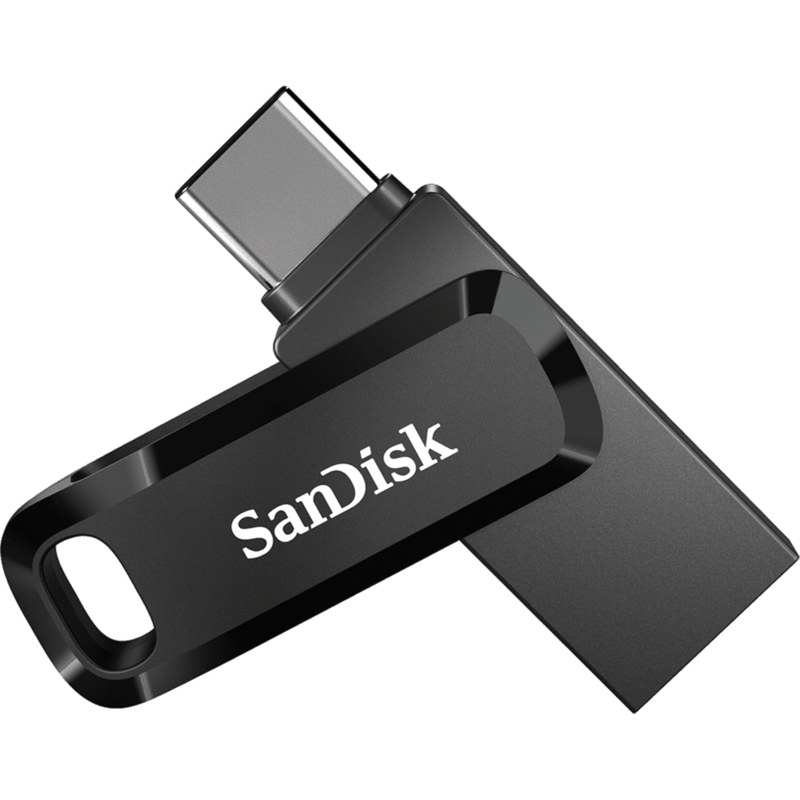 SanDisk Ultra Dual Drive Go 128 GB USB-Stick, schwarz, USB-A 3.2 Gen 1, USB-C
