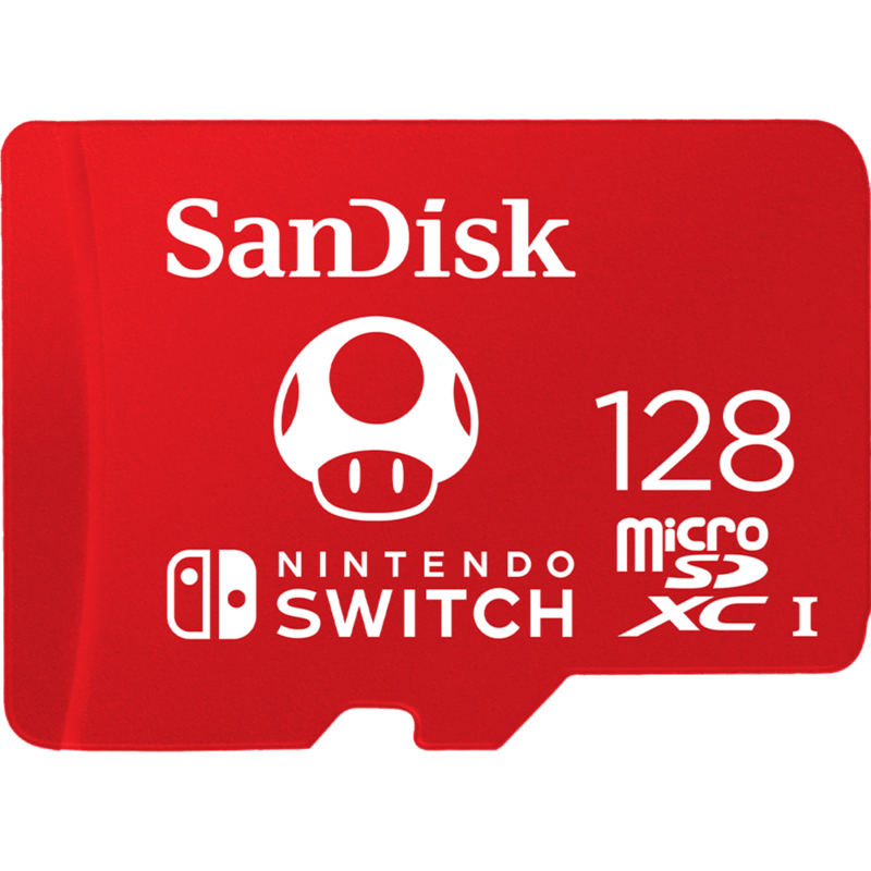SanDisk Nintendo Switch 128 GB microSDXC Speicherkarte, rot, UHS-I U3, V30