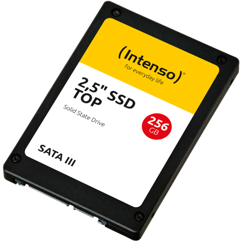 Intenso TOP SSD 256 GB, schwarz, SATA 6 Gb/s, 2,5"