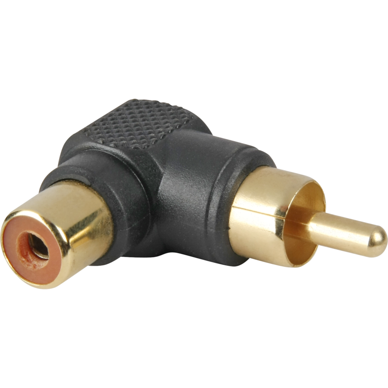 goobay Cinch-Winkeladapter Adapter, schwarz