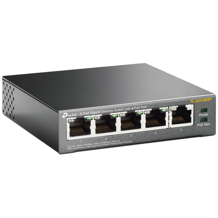 TP-Link TL-SG1005P Switch, schwarz