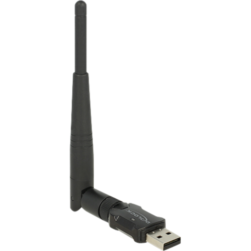 DeLOCK WLAN USB2.0 Stick WLAN-Adapter, schwarz