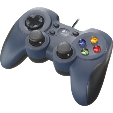 Logitech Gaming F310 Gamepad Corded, schwarz/blau