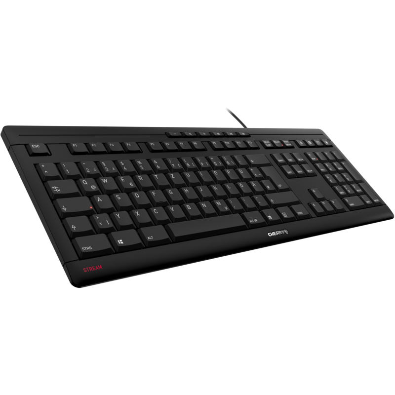 CHERRY STREAM KEYBOARD Tastatur, schwarz