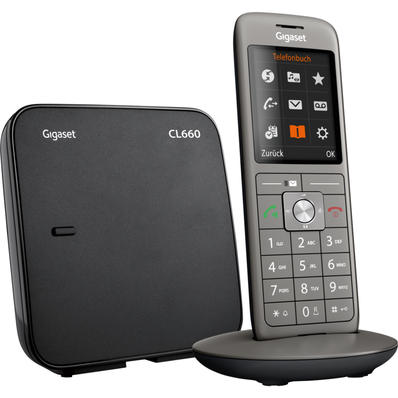 Gigaset CL660 analoges Telefon, grau
