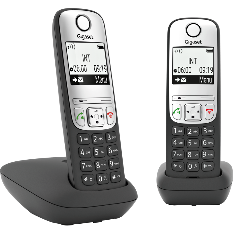 Gigaset A690 Duo analoges Telefon, schwarz, DECT