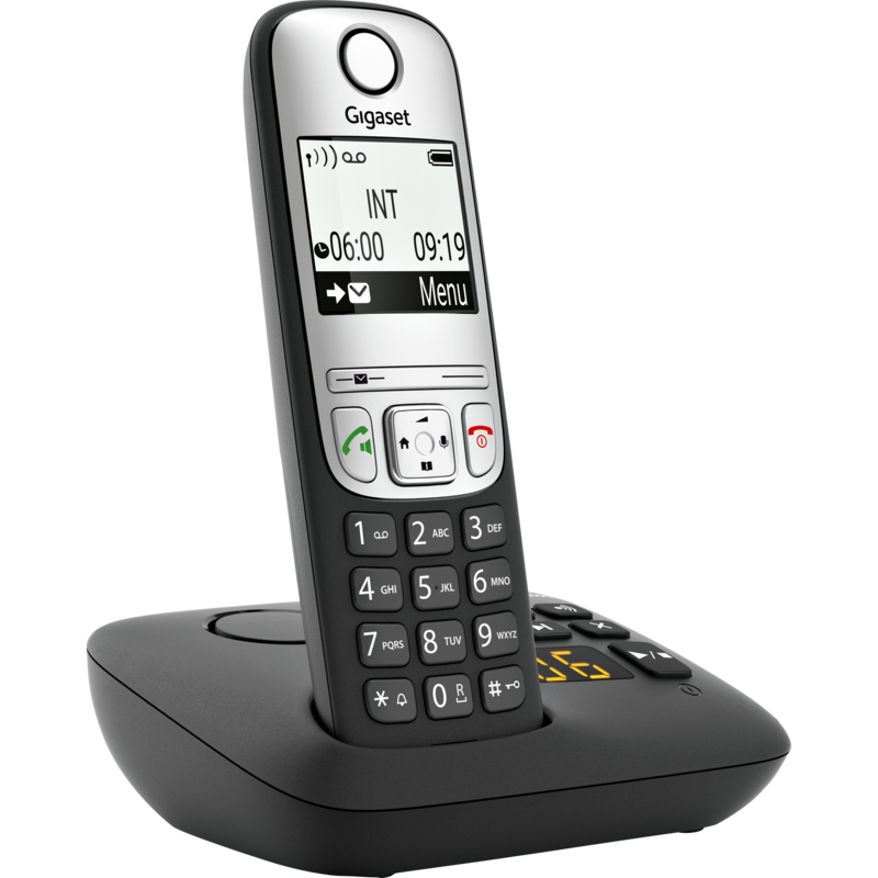 Gigaset A690 A analoges Telefon, schwarz, DECT, Anrufbeantworter