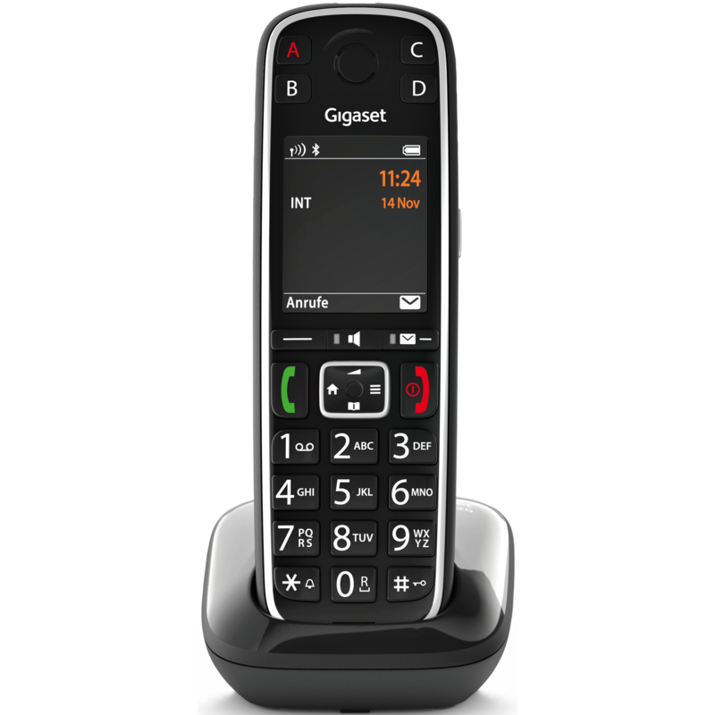 Gigaset E720 analoges Telefon, grau/schwarz