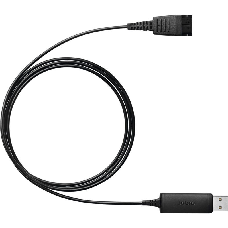Jabra LINK 230 USB Adapter, USB-A Stecker > QD Stecker Kabel, schwarz