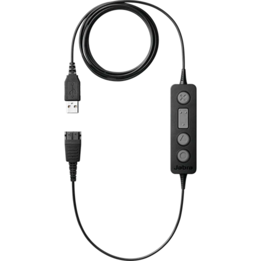 Jabra LINK 260 USB Adapter, USB-A Stecker > QD Stecker Kabel, schwarz