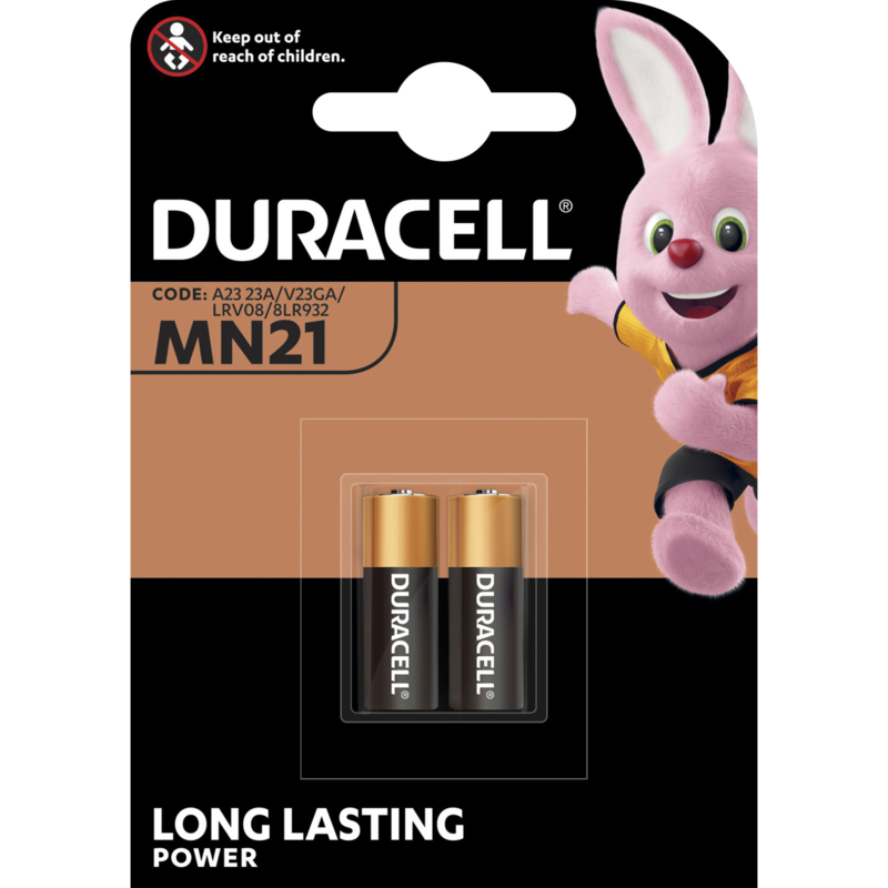 Duracell Security Batterie, 2 Stück, MN21