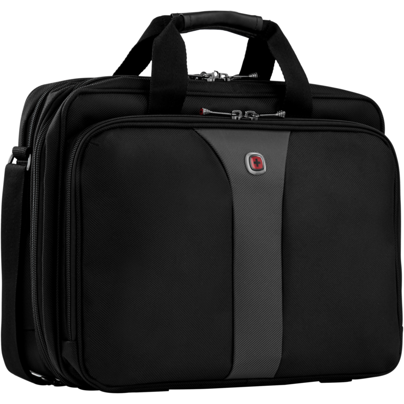 Wenger Legacy 16 Double-Gusset Notebooktasche, schwarz, bis 40,6 cm (16")