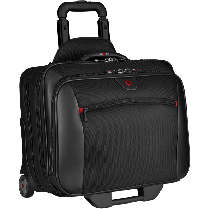 Wenger Potomac Wheeled Trolley, schwarz, 15,6" bis 17,3", 2-teiliges Business
