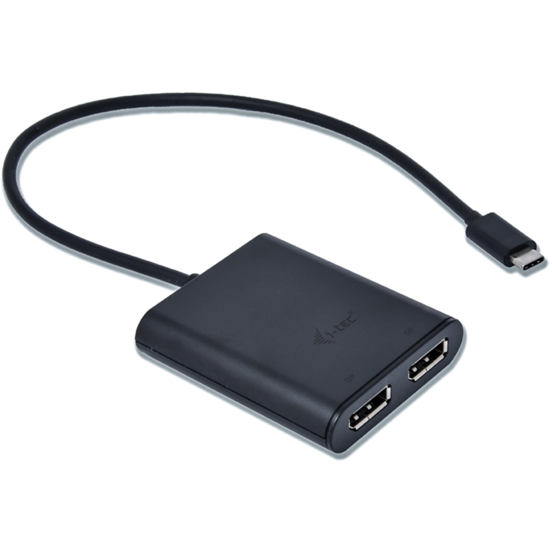 i-tec Adapter USB-C > Dual DisplayPort 4K, schwarz