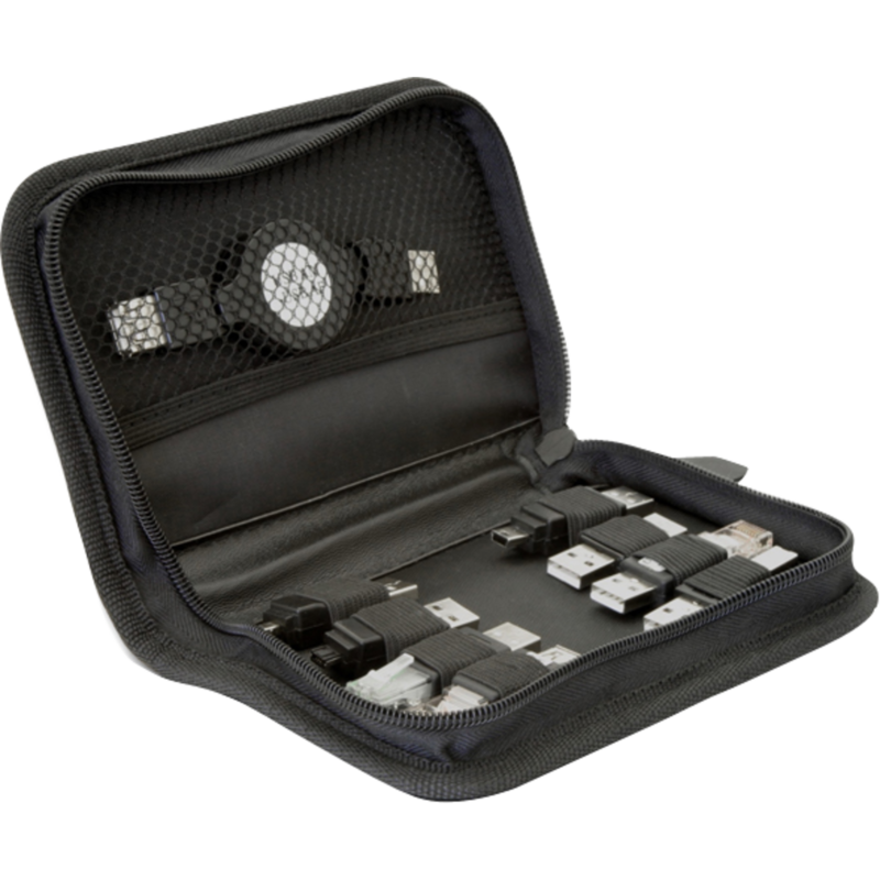 DeLOCK USB Adapterkit, 10-teilig, schwarz, inkl. 1,2 Meter Kabel