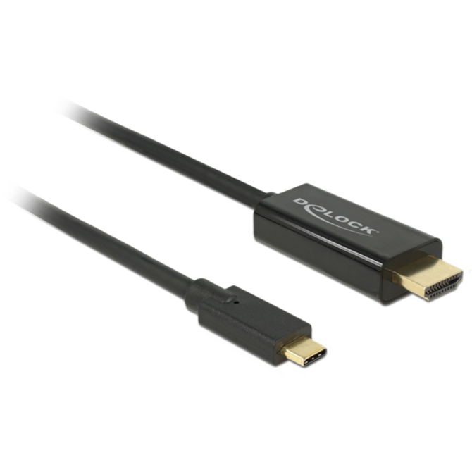 DeLOCK USB Adapterkabel, USB-C Stecker > HDMI 4K Stecker Kabel, schwarz, 3 Meter