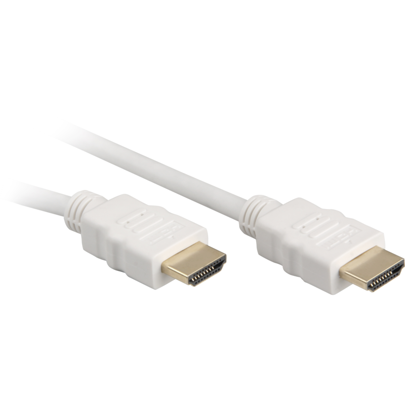 Sharkoon High Speed HDMI-Kabel mit Ethernet, weiß, 2 Meter