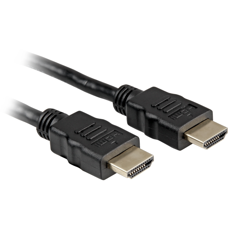 Sharkoon High Speed HDMI-Kabel mit Ethernet, schwarz, 2 Meter