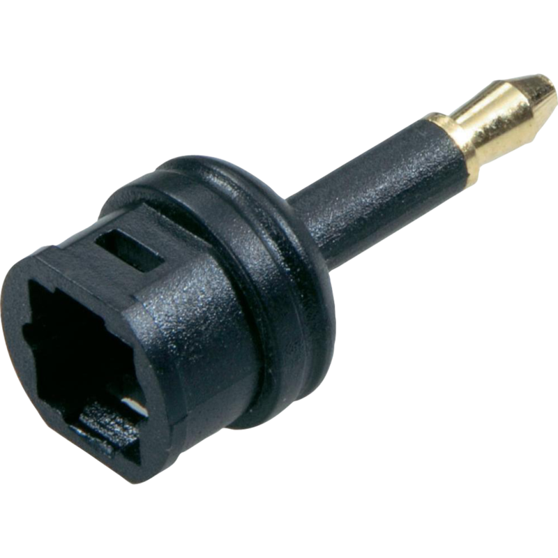 goobay Toslink-Kupplung auf 3,5 mm Adapter, schwarz