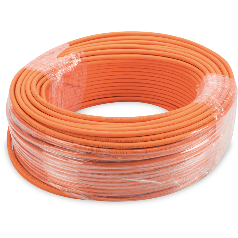 Digitus Professional Cat7 S/FTP Verlegekabel simplex, Dca Kabel, orange, 100