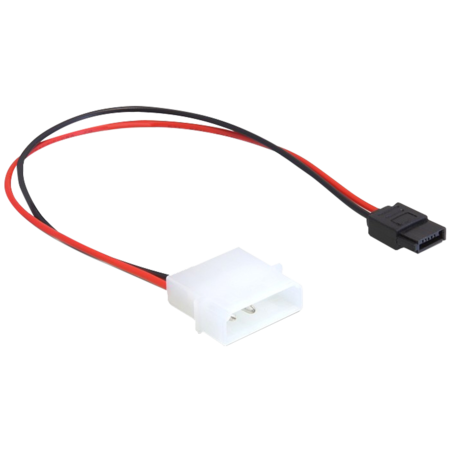 DeLOCK Power 4p St->SATA 6p Kabel, 24 cm