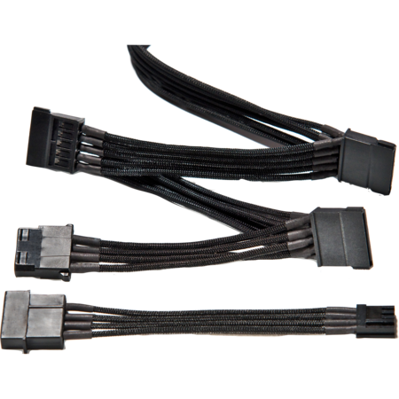 be quiet! 3x S-ATA + 1x HDD / FDD 100cm Kabel, schwarz