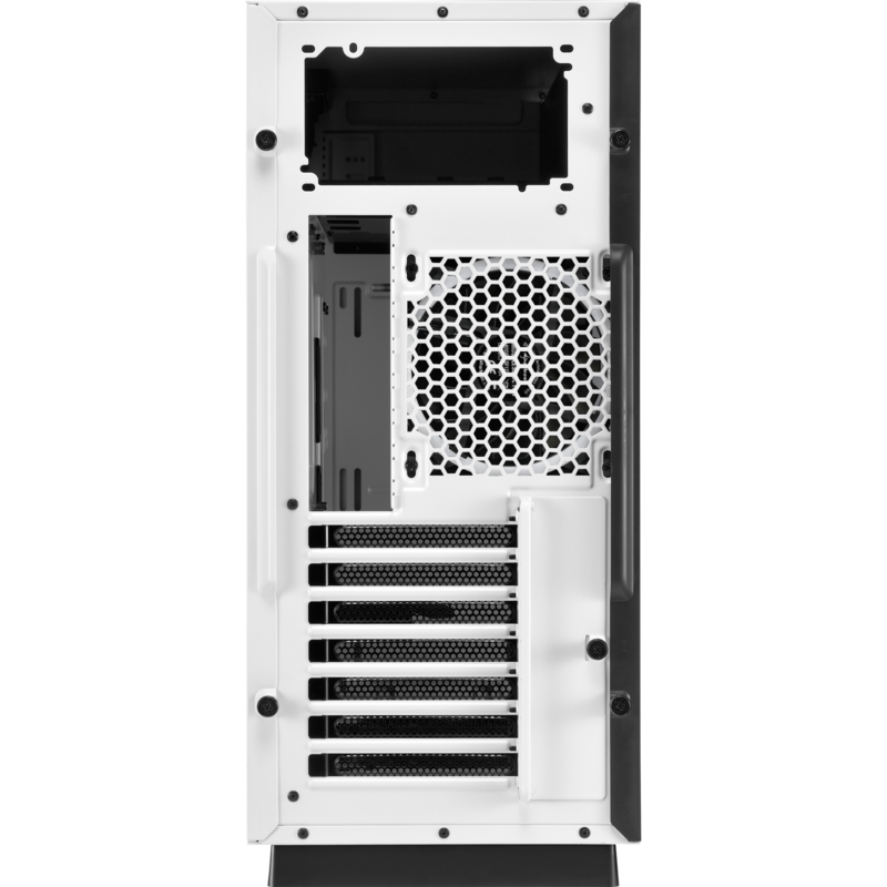 Sharkoon PURE STEEL White RGB Tower-Gehäuse, weiß, gehärtetes Glas, Gebraucht