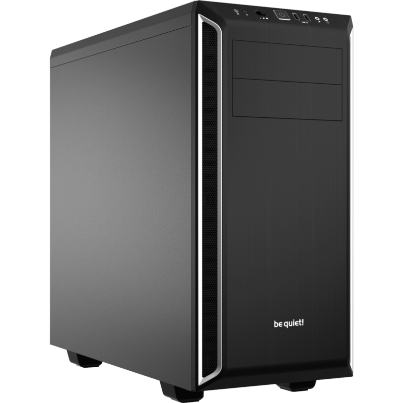 be quiet! PURE BASE 600 Tower-Gehäuse, schwarz/silber