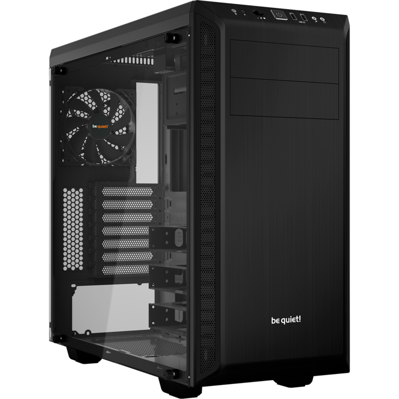 be quiet! PURE BASE 600 Window Tower-Gehäuse, schwarz, Window-Kit