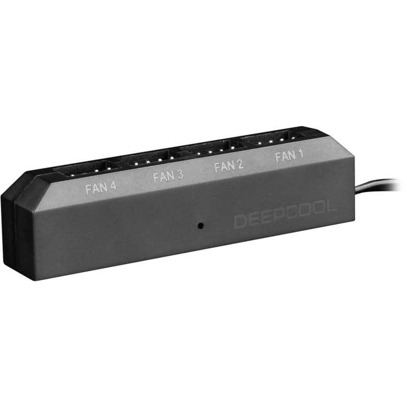 DeepCool Fan Hub FH-04 Lüftersteuerung, schwarz, 4-port