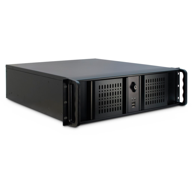 Inter-Tech 3U-3098-S Server-Gehäuse, schwarz, 3 Höheneinheiten