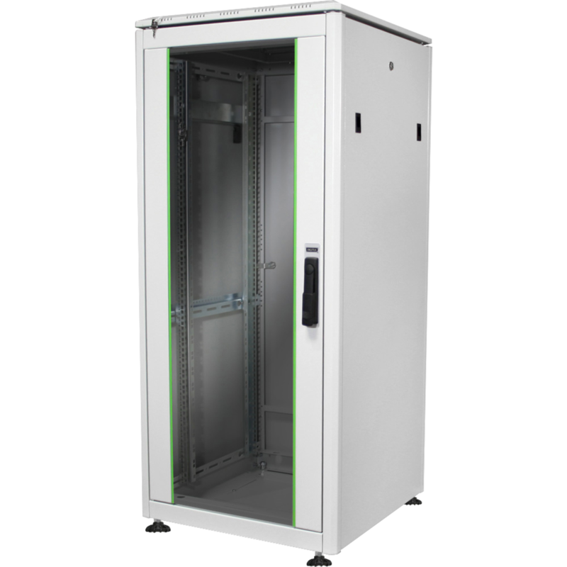 Digitus Netzwerkschrank Unique Serie - 600x600 mm (BxT) IT-Schrank, hellgrau, 26