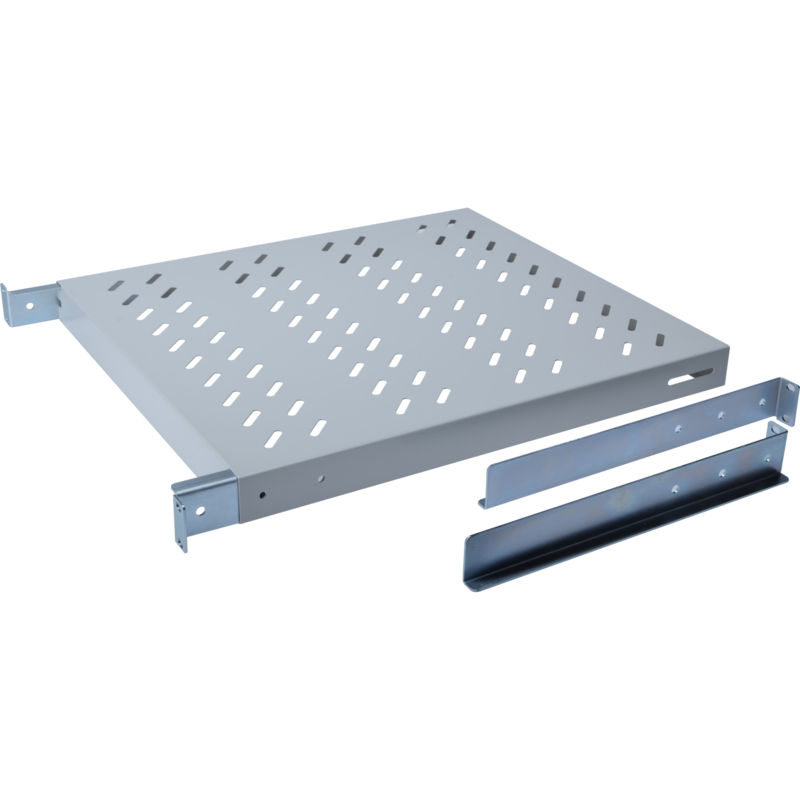 Digitus Fachboden für 483 mm (19")-Schränke 600 mm Tiefe, grau, 1 Höheneinheit