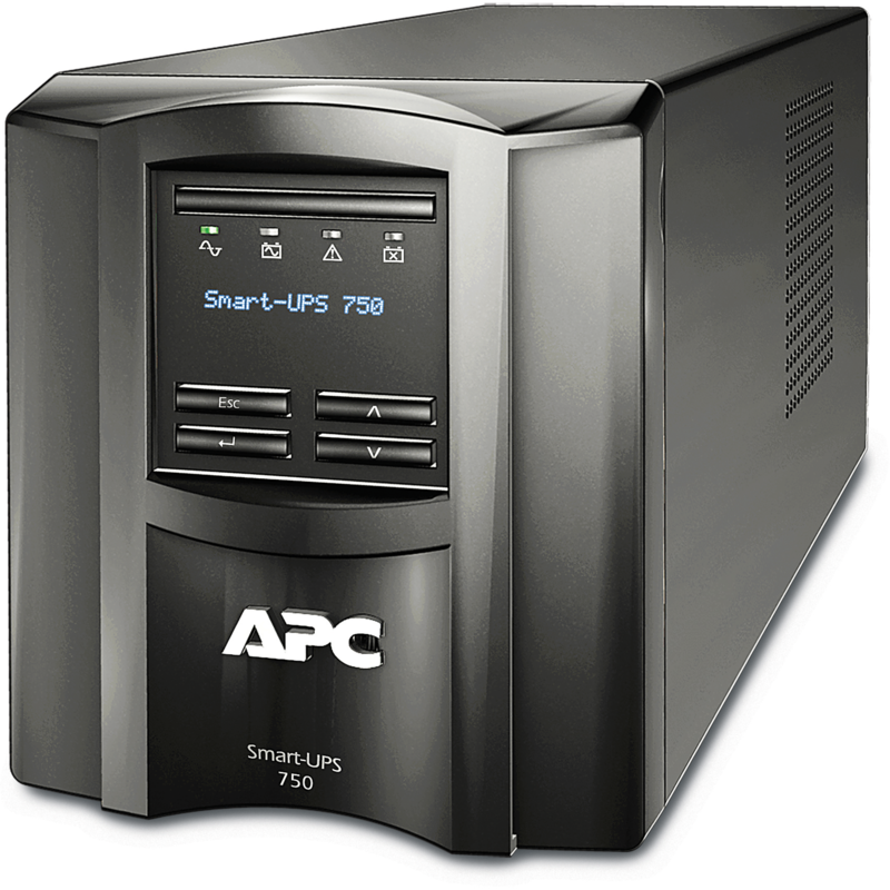 APC Smart-UPS 750VA SMT750IC LCD USV, schwarz, mit Smart Connect