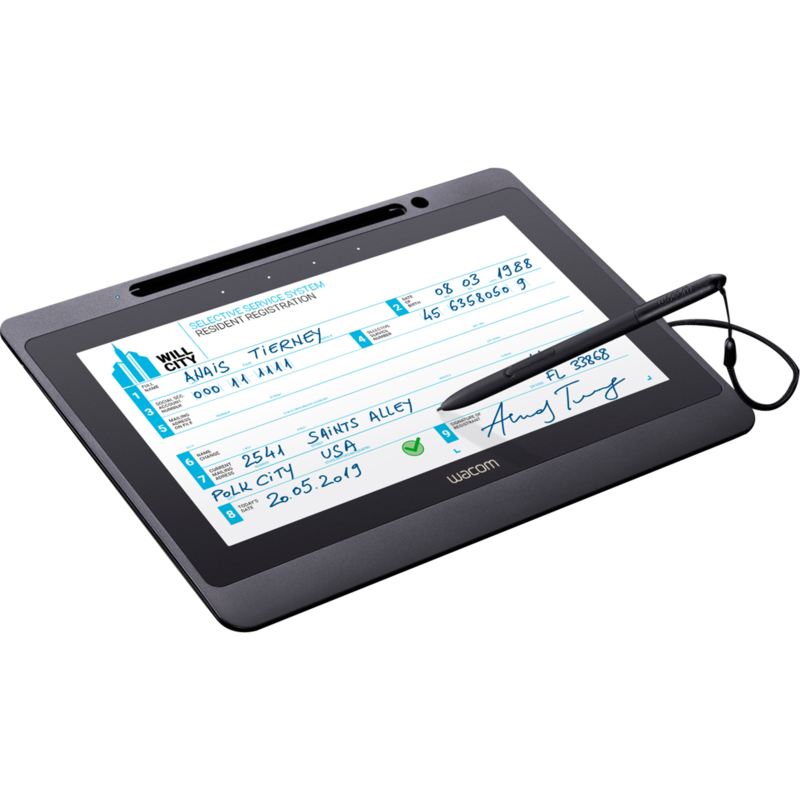 Wacom Signature Set DTU-1141B Grafiktablett, schwarz, inkl. sign pro PDF